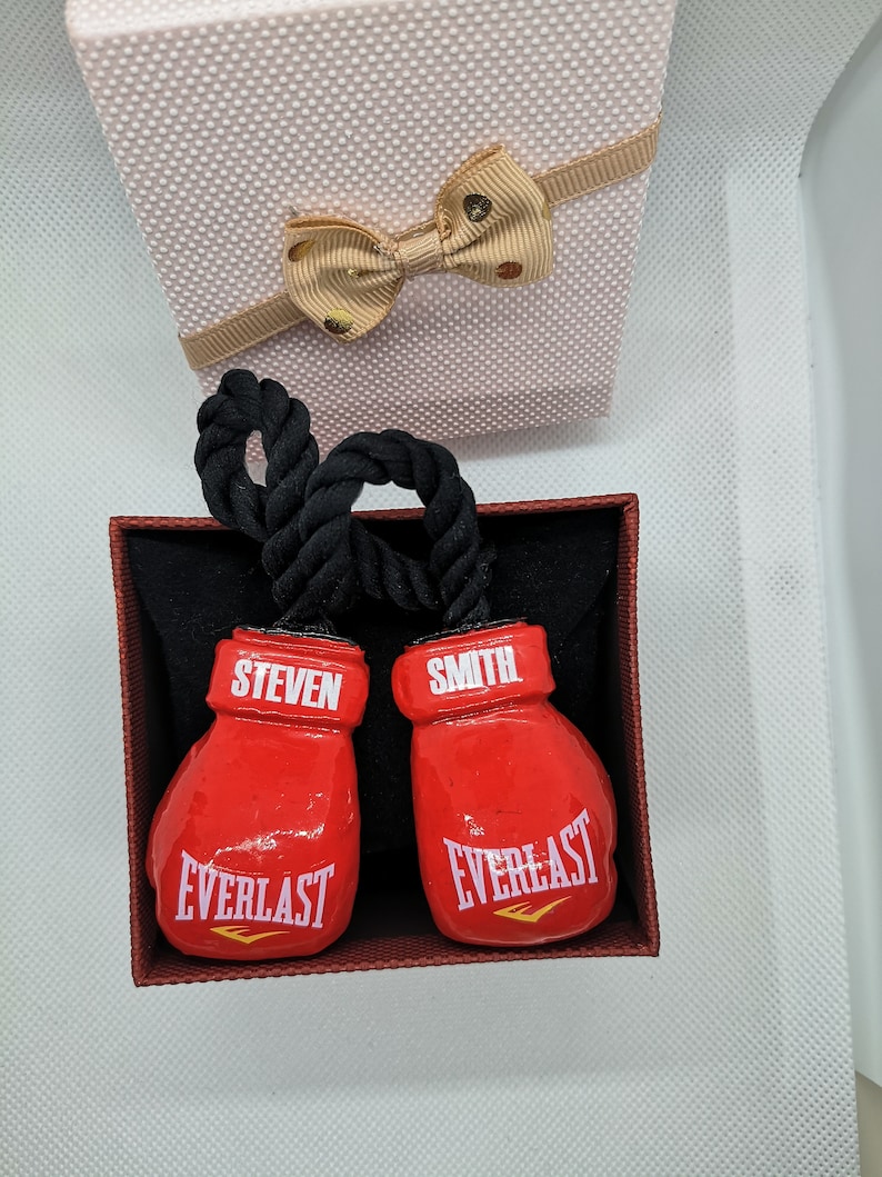 Boxing Gloves Car Accessory Decor Custom Boxing Gift in Car Etsy