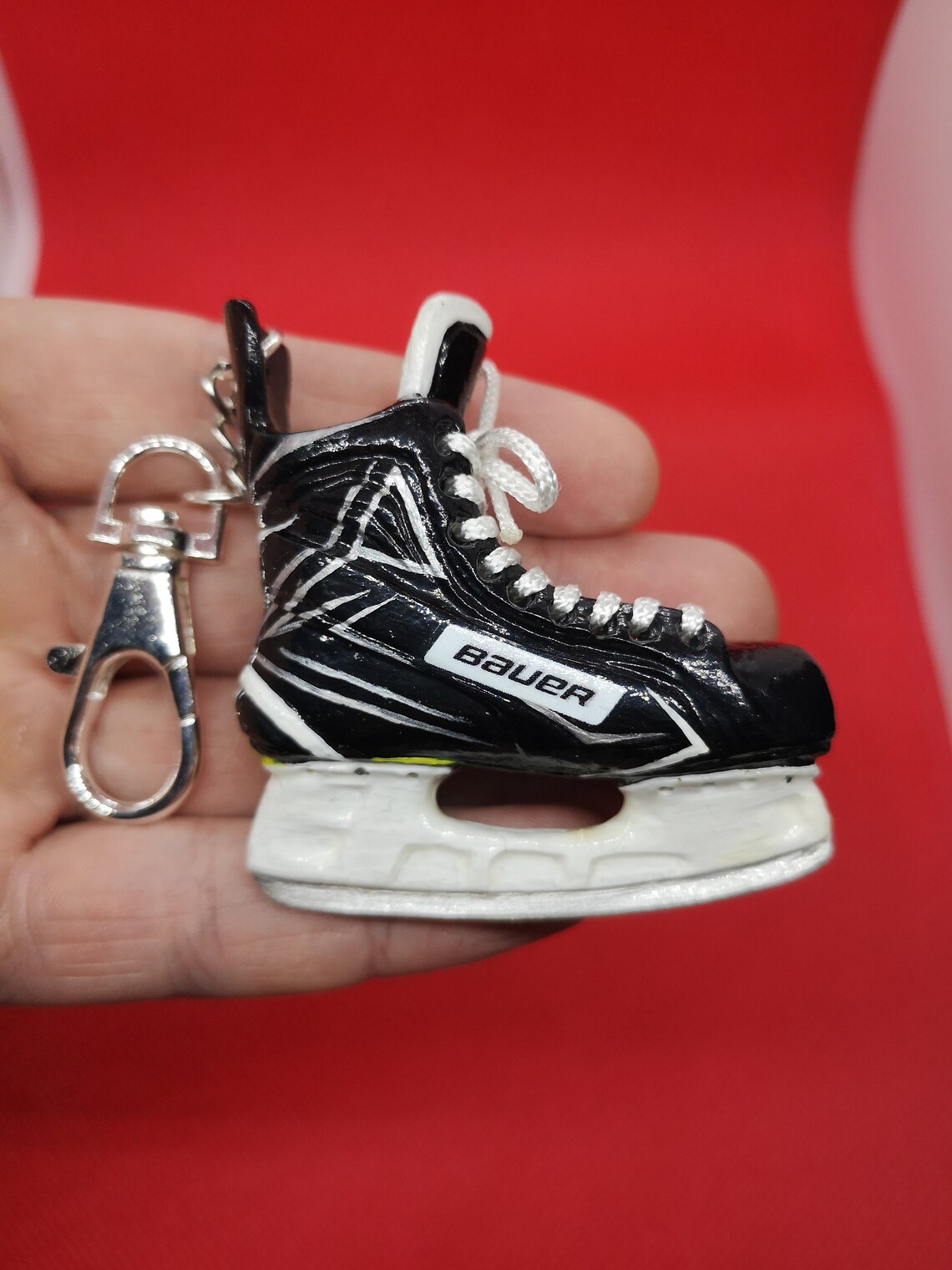 Personalized hockey gifts hockey keychain hockey skates Etsy