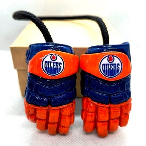 Edmonton Oilers Mini Hockey Handschuhe: Autospiegel Accessoire, NHL Fan Geschenk