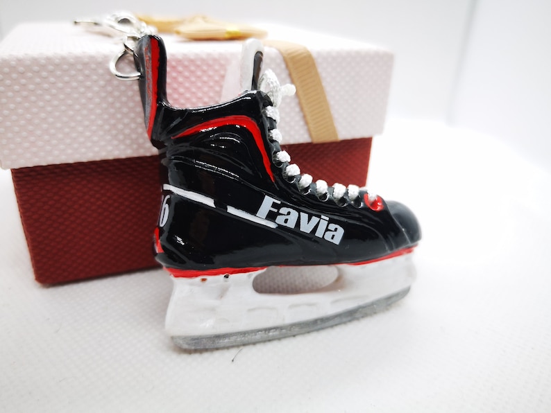 Personalized Hockey Gifts Hockey Keychain Hockey Skate Etsy