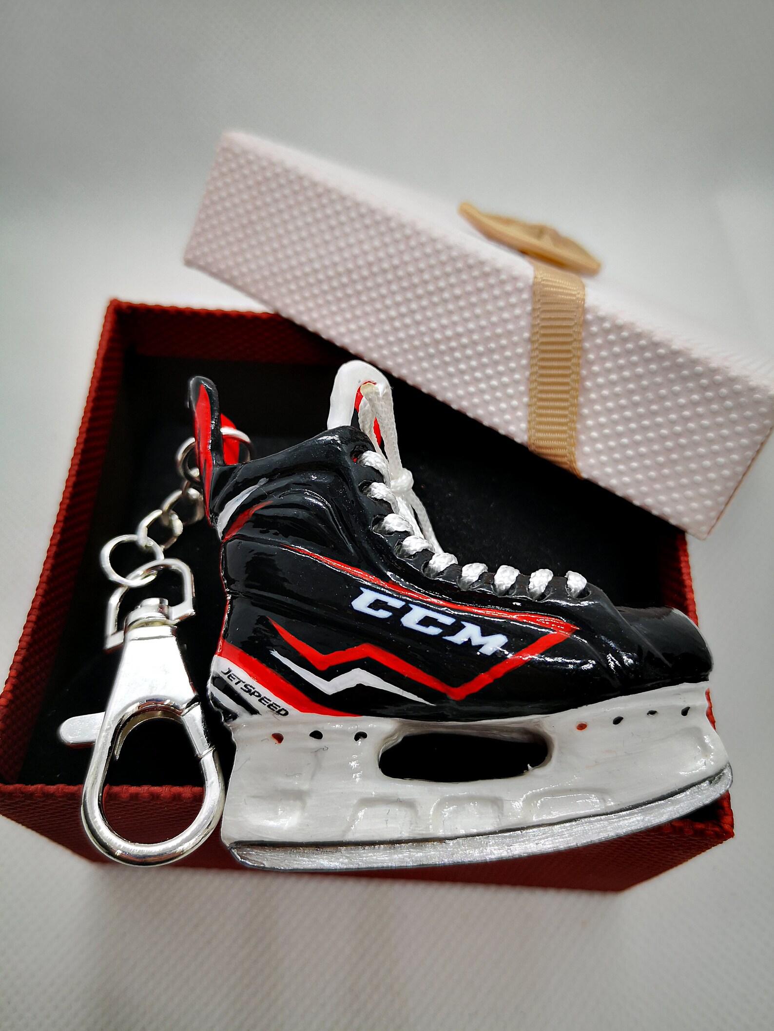 Hockey Skates Keychain Custom Hockey Keychain 3D Skates CCM Etsy