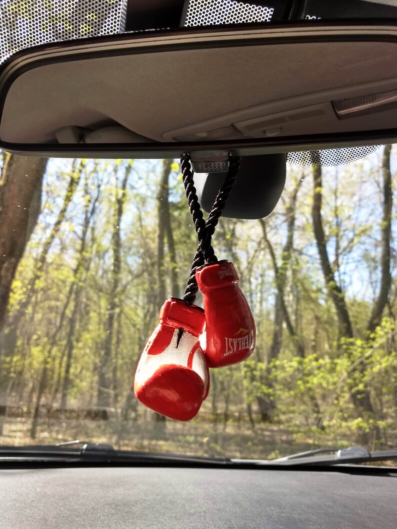Boxing Gloves Car Accessory Decor Custom Boxing Gift in Car Etsy