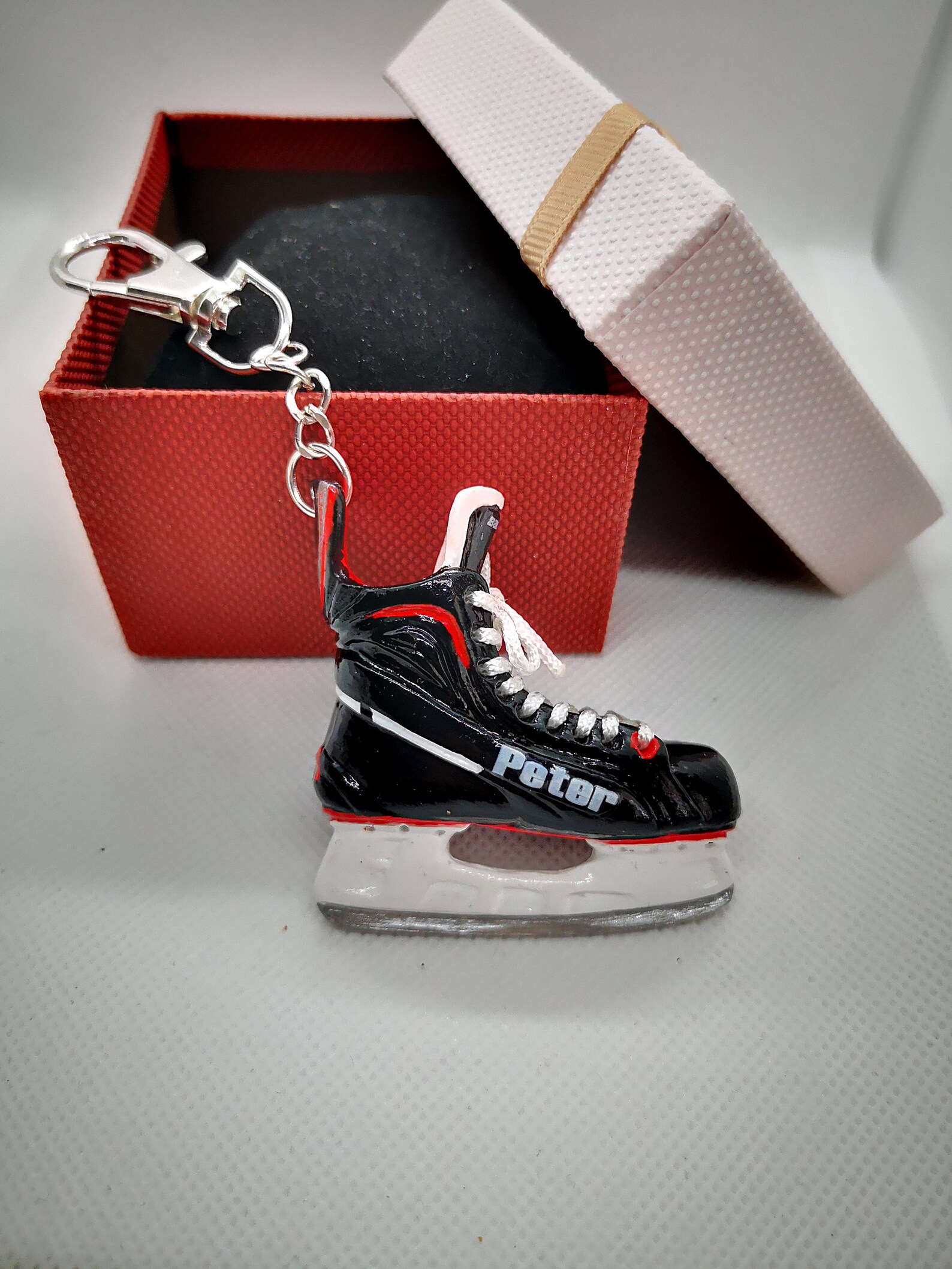 Hockey Keychain Men's Keychain Keychain 3d Model Etsy