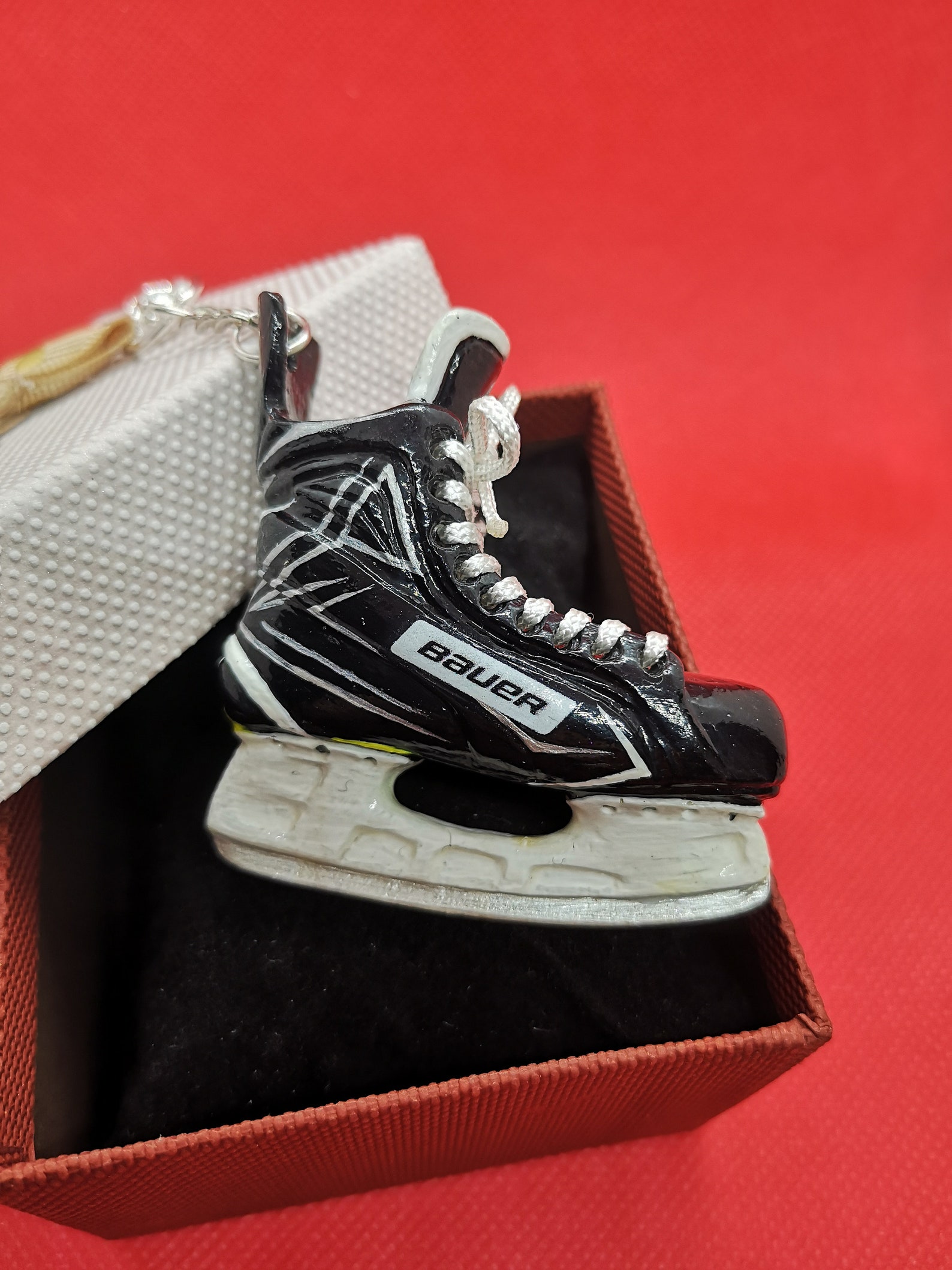 Personalized hockey gifts hockey keychain hockey skates Etsy