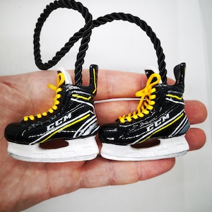 Personalized Hockey skates ornament gift, Custom hockey ccm skates, Ovi skates, Washington Capitals gift