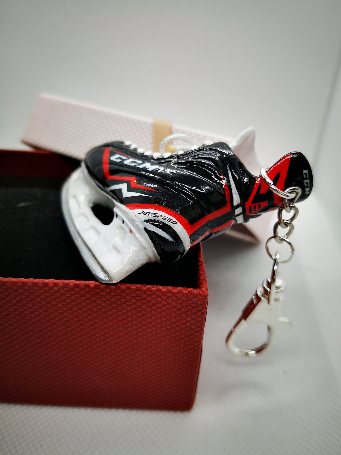 Hockey Skates Keychain Custom Hockey Keychain 3D Skates CCM Etsy