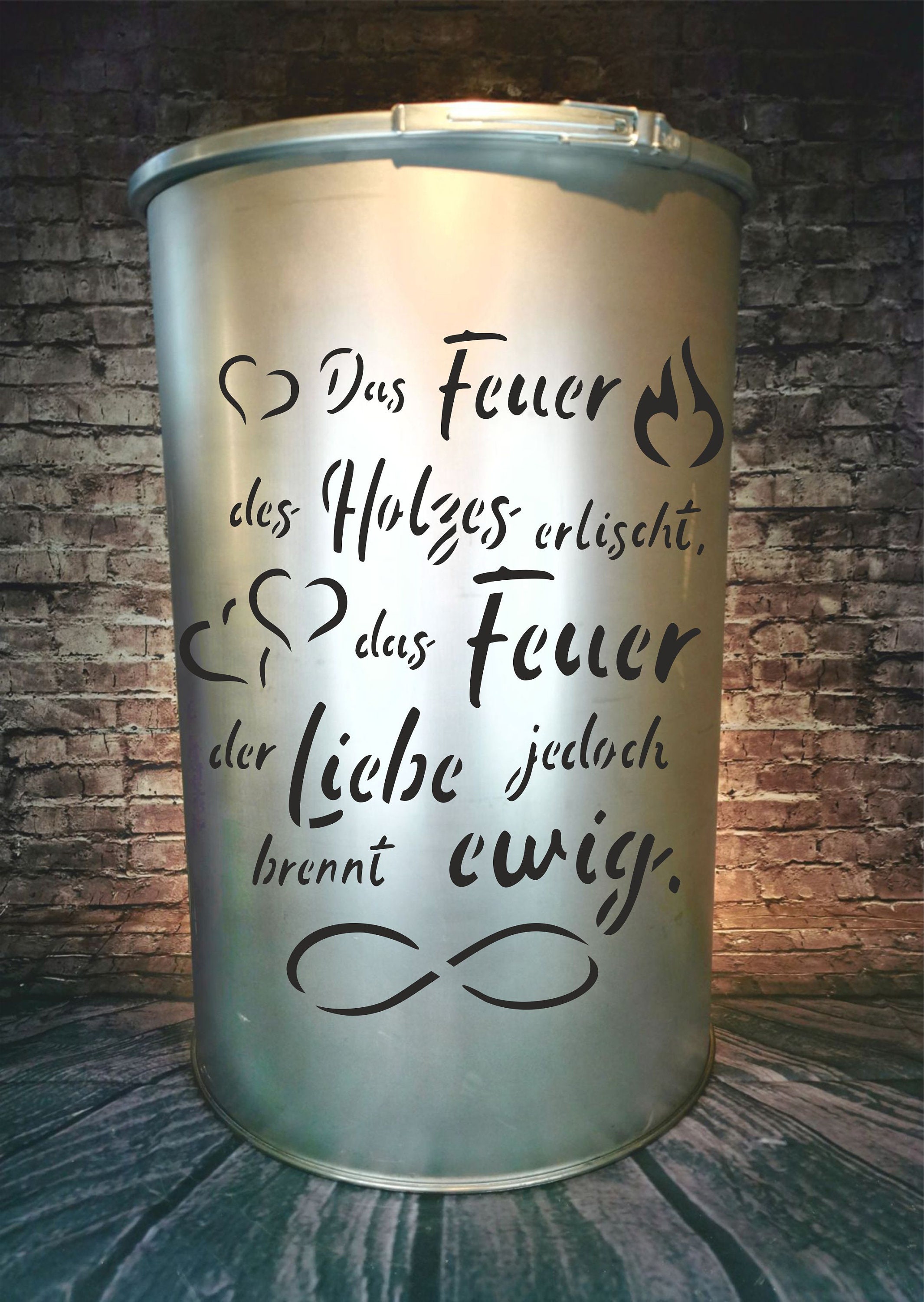Feuertonne Hochzeit Feuerschale Garten personalisiert Hochzeit Etsy