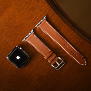 Barenia AppleWatch Strap, AppleWatch 10 9 8 SE Ultra Band, 45mm 44mm 41mm 40mm