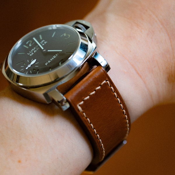 Bracelet de montre Barenia Panerai, 24 mm, bracelet de montre 22 mm