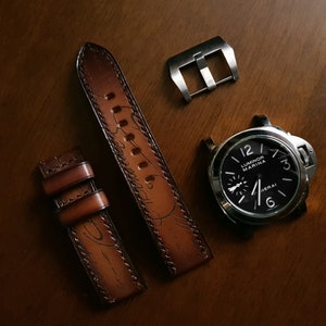 Buttero Patina Watch Strap, 20mm , 22mm. 24mm 26mm Watch band / Brown
