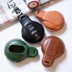 MINI Leather Key Case Cooper Countryman Clubman keyring holder