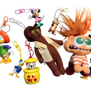 Upcycled Bag Charm Y2K Retro Toy Keychains – Handmade Purse Charms  One-of-a-Kind Collectible Accessories