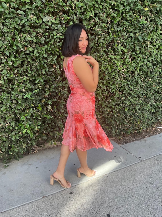 coral asymmetrical dress Coral Gold Strapless Cocktail Dress 25668