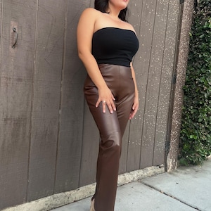 Vintage brown Leather Pants