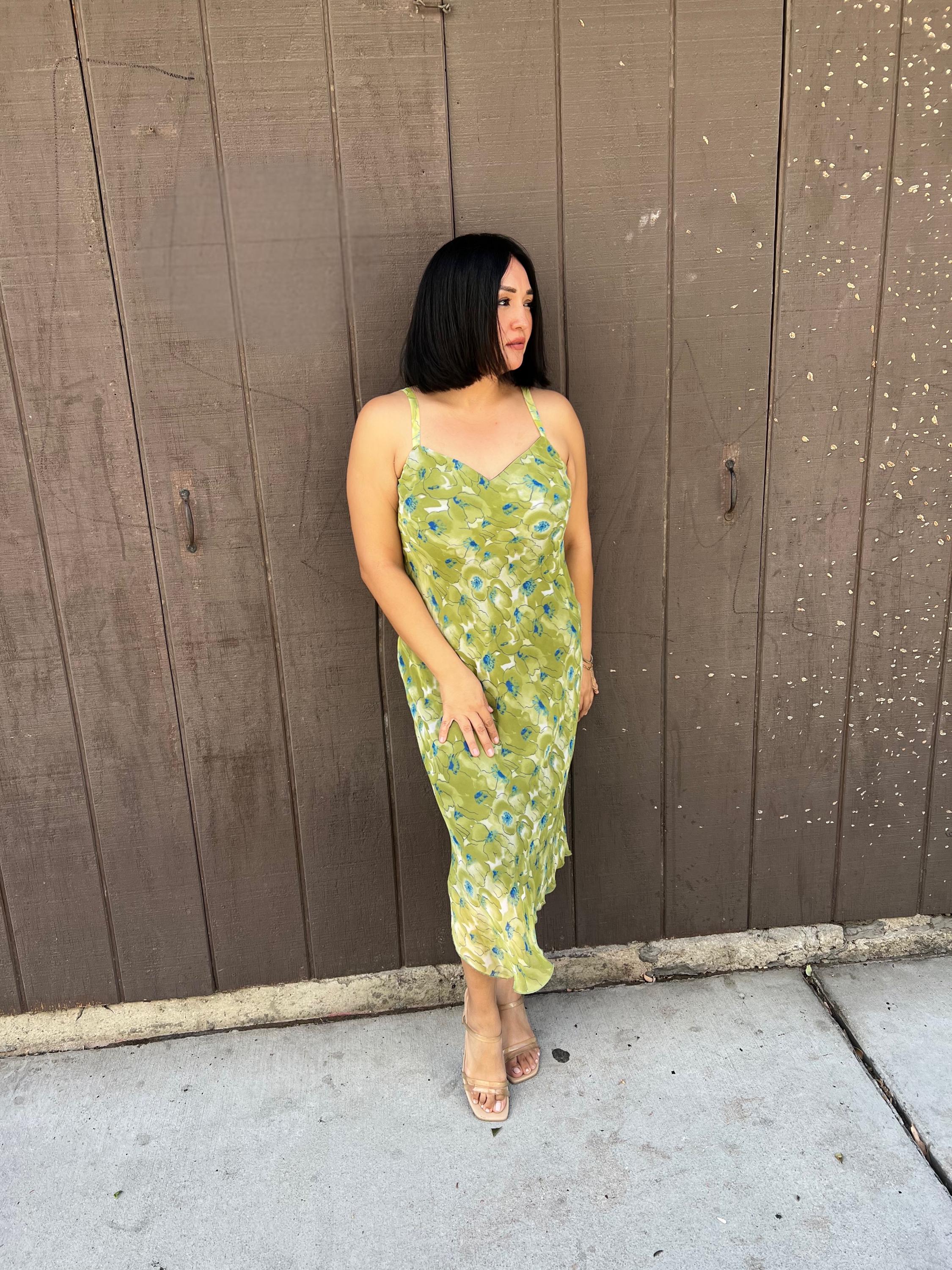 slim fit dress slacks Emerald Mini Slip Dress main image 1