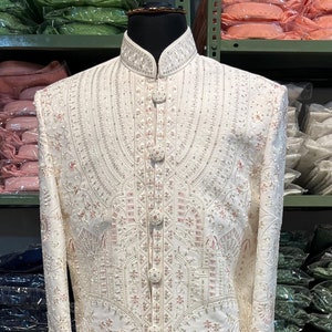 Sherwani for wedding | embroidery sherwani | ethnic wear for men | Indian / pakistani outfit men | plain sherwani |wedding dress for groom |