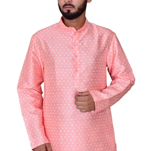 Mens Kurta  Ethnic Motifs Cotton A Line Kurta, Men Kurta, Desi Indian Wedding, Men Kameez, Bangladeshi Wear, Party Wear