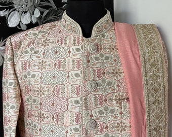 Sherwani for wedding | chikankari sherwani | ethnic look for men | Indian outfit for men | plain sherwani | sherwani for all occasions |