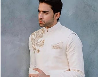 Nehru jacket for men | waist coat wedding jacket #nehrujacket #modijacket | Sleeveless jacket | Indian ethnic quilted waist coat for men |