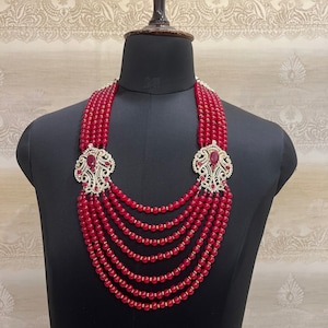 Groom Necklace sherwani designer groom necklace , dulha necklace , sherwani mala , wedding jewellery, indian men jewellery , for  groom gift