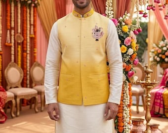 Handwork Nehru jacket for men | wedding jacket #nehrujacket #modijacket | Sleeveless jacket | Indian ethnic wear