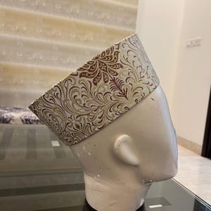 African hat | African native hat | Kente hat | African print hat | Kufi hat | Muslim Hat | African Headwear Crown | Nigerian Wedding Hat