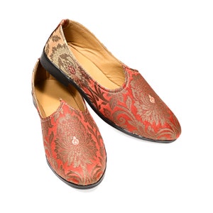 Mojari Juttie Beige couleur Mojari / jutiya / chaussures plates ethniques faites main pour hommes pour tenue indienne | chaussures pour hommes | Juties simples pour hommes