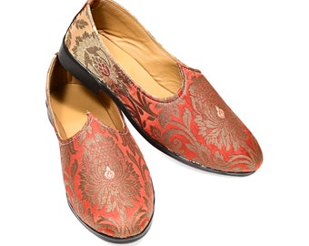Mojari Juttie Beige colour Handmade ethnic Men's Mojari / jutiya / flat shoes for Indian outfit | shoes for men | simple juties for men