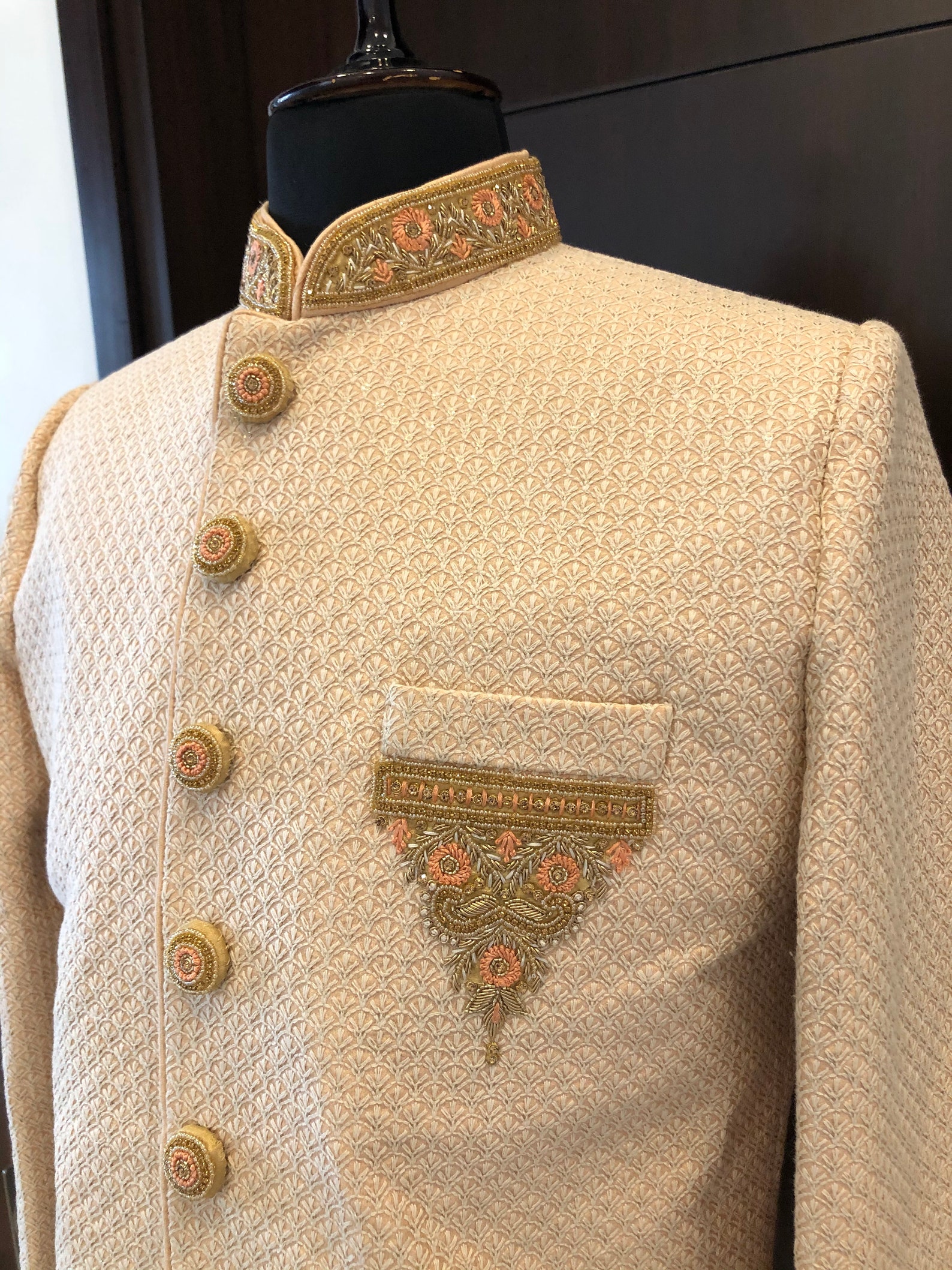 Sherwani for Wedding Chikankari Sherwani Ethnic Look for Men Indian