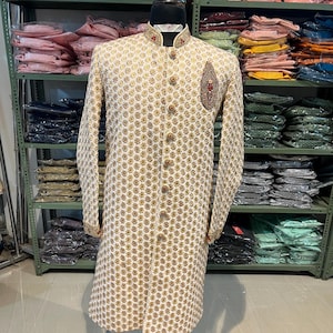 plus size sherwani For Men, Wedding Jodhpuri Indian Jacket Custom Designer Jodhpuri Suit Set, Indowestern Suit for big size people