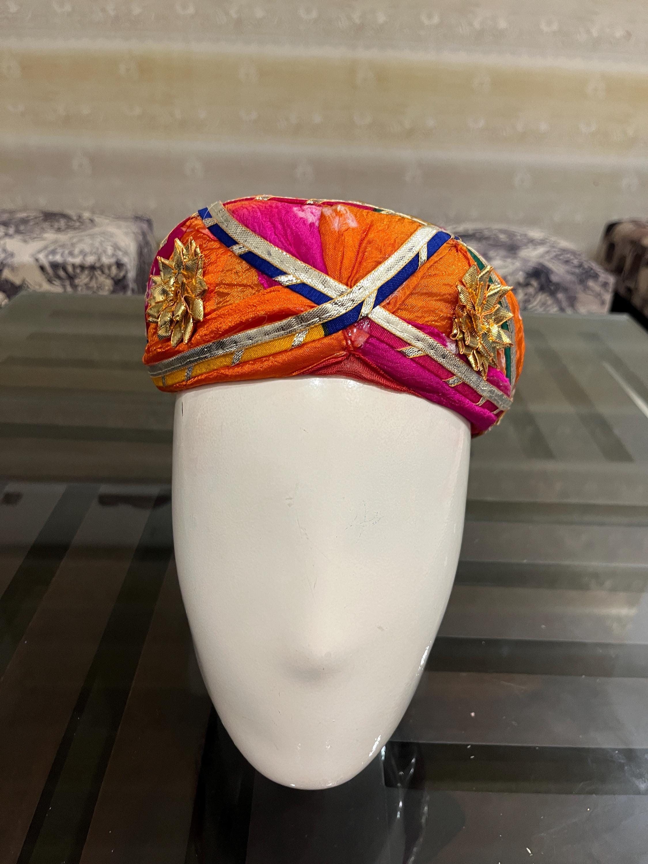 marihoja マリホジャ　India Silk Turban Hat India Silk Turban Hat
