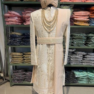 Sherwani for wedding | embroidery sherwani | ethnic wear for men | Indian / pakistani outfit men | plain sherwani |wedding dress for groom |