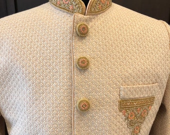 Sherwani for wedding | chikankari sherwani | ethnic look for men | Indian outfit for men | plain sherwani | sherwani for all occasions |