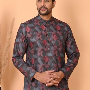 Short kurta for men| Indian Pakistani kurta men short length Kurta, Mens Kurta, Mens Clothing, High Quality Party wear Kurta homewear kurta
