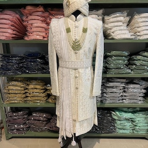 Sherwani for wedding | embroidery sherwani | ethnic wear for men | Indian / pakistani outfit men | plain sherwani |wedding dress for groom |