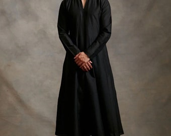 Zijden kurta-pyjamaset voor mannen | kurta voor mannen | Indiase kurta-pyjama effen zijde | Indiase bruiloftkleding Anarkali-kurta voor mannen