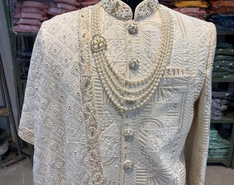 Indian Wedding Sherwani ,sherwani for groom ,wedding dress ,groom wedding dress, mens sherwani, mens wedding dress
