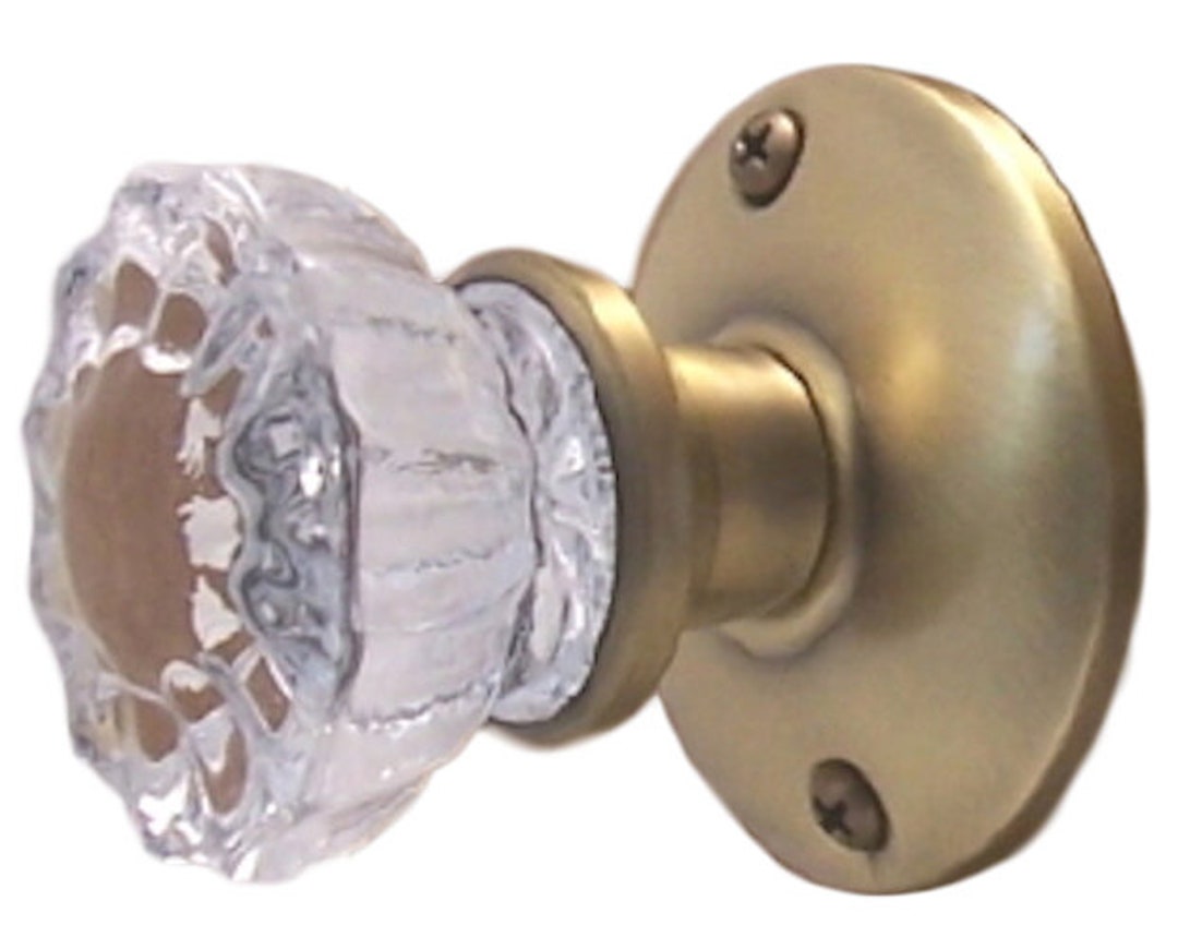 Glass Door Knob Set Antique Reproductionsurface Mount Dummy Antique