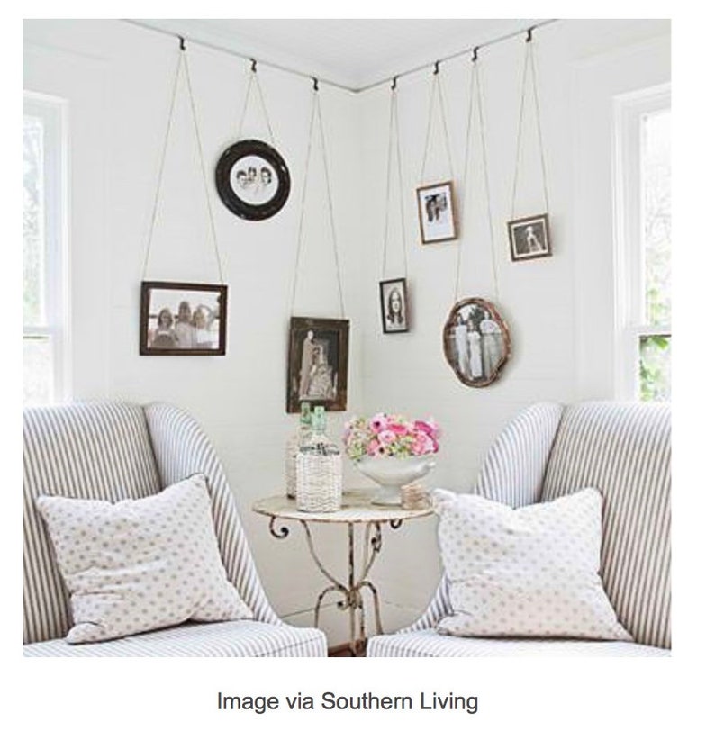 Six Picture Hooks to Hang Art on Rail Moldingsturdy Solid Etsy