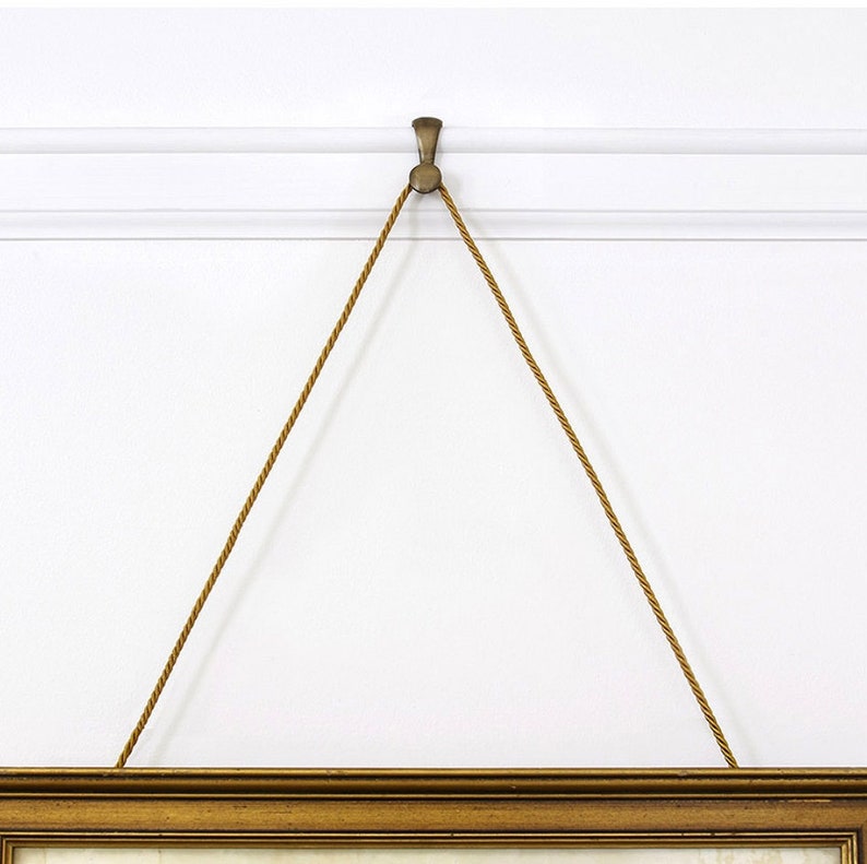 Six Picture Hooks to Hang Art on Rail Moldingsturdy Solid Etsy