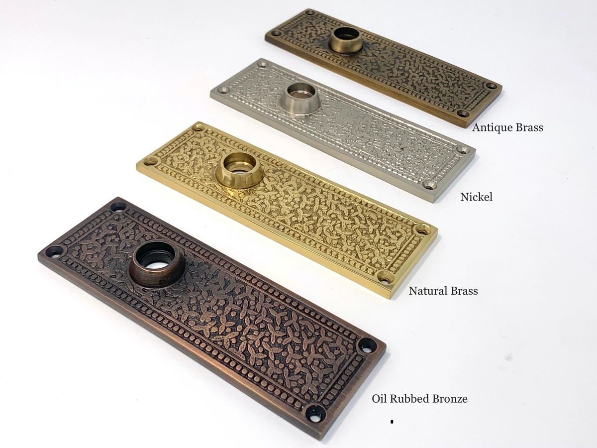 Tall Backplate for Your Replacement or Antique Door Knobs Etsy