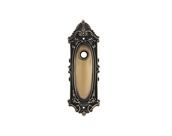 Vintage Victorian Style Backplate 2700-AB Solid Brass - Antique Brass
