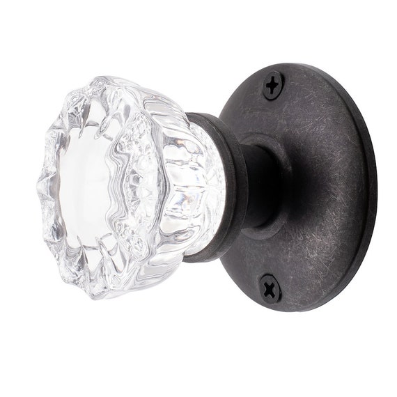 Glass Door Knobs Dummy Mount For French Doors Oil Rubbed Etsy