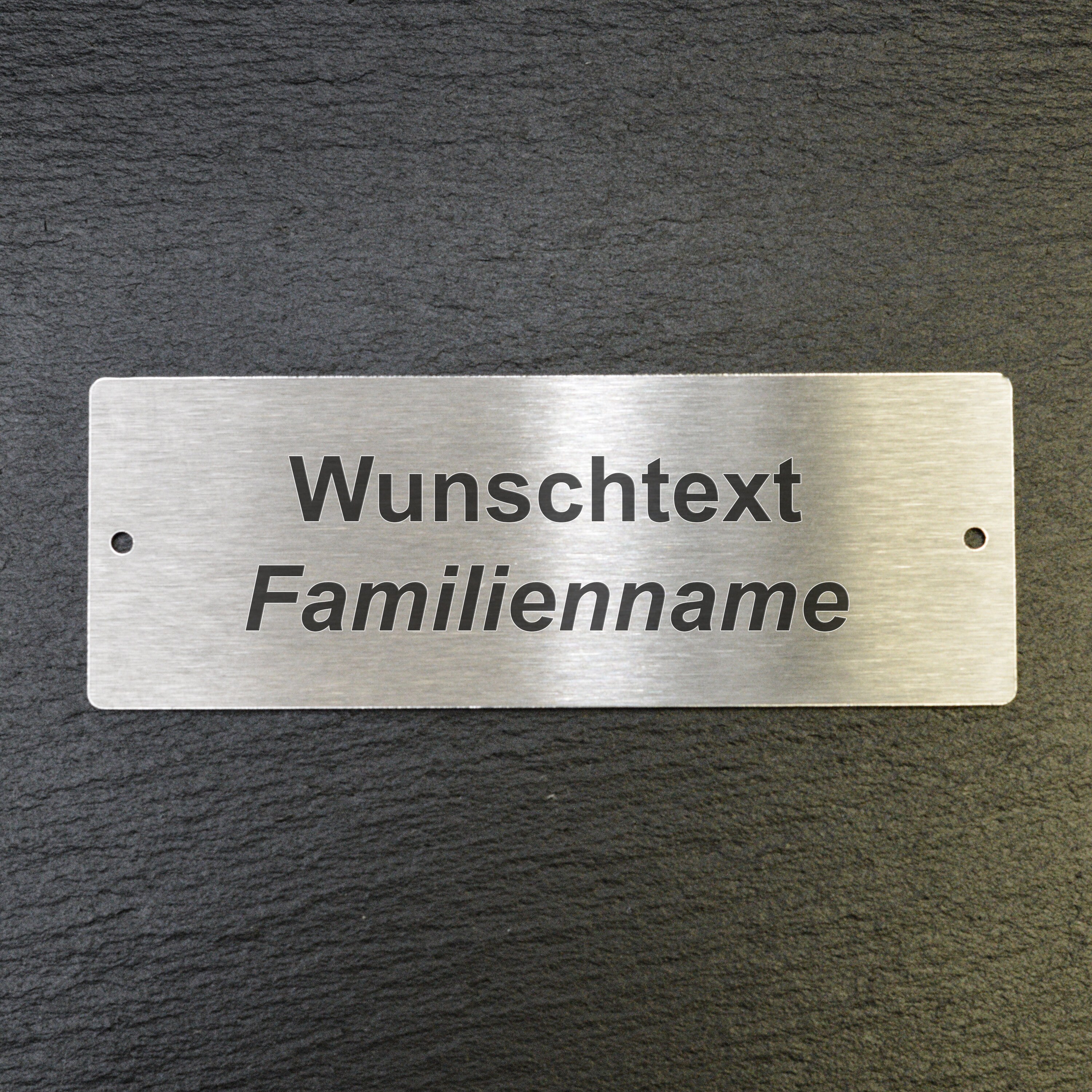 Stainless Steel Nameplate With Laser Engraving Fix With Etsy