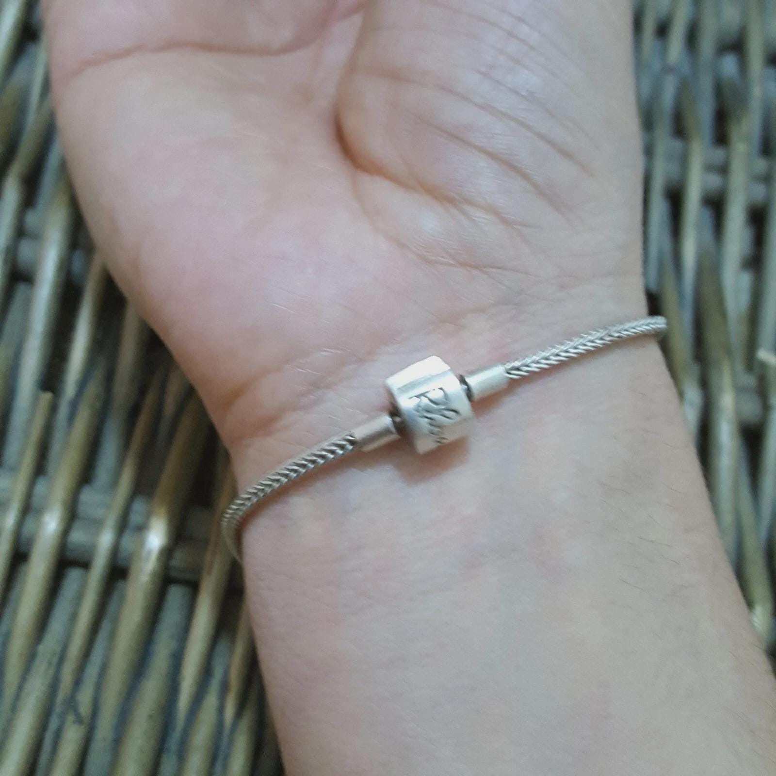 Bracciale Uomo Donna NKlaus In Argento 925 - Catena Coda Di Volpe Diamantata Liscia 19cm