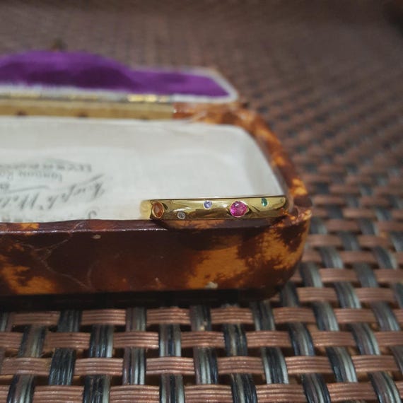 Sterling Silver Ring, Multi Gems Ruby Opal Emeral… - image 6