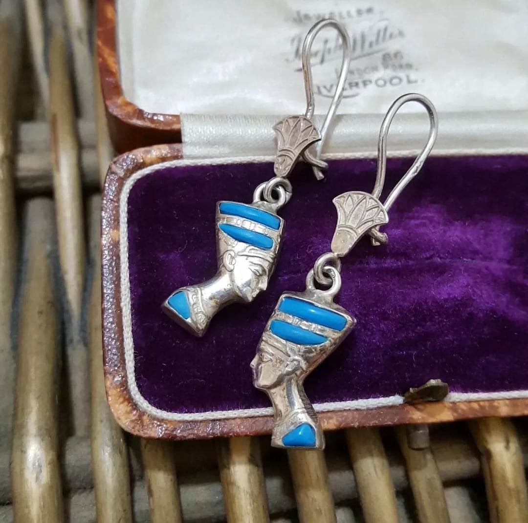 Paire De Boucles d'Oreilles En Or, Perles Fines Et Pierres B