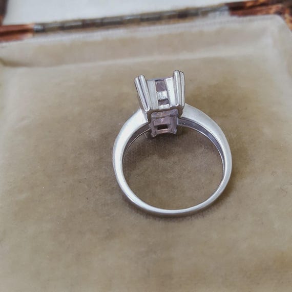 Diamonique Sterling Silver Ring Simulated Mystic … - image 9