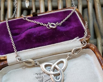 Kit Heath Vintage 925 Sterling Silver Necklace, Celtic Necklace, 1997