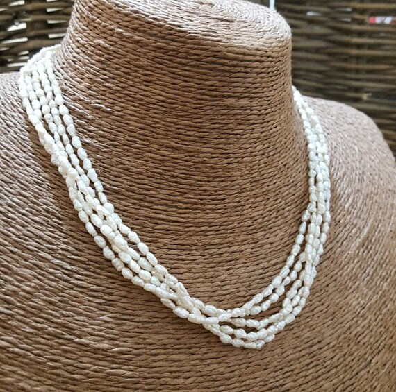 Collana Multifilo Talbots Con Perle Finto E Cristalli – Nuova Con Etichetta, Valore $69.50